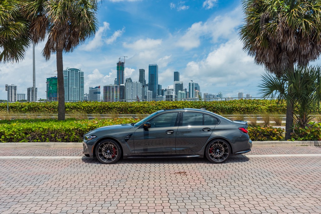 BMW M3 Competition — photo 3 of 15, Dravit Grey exterior with Grey interior, available from KEY'D Miami