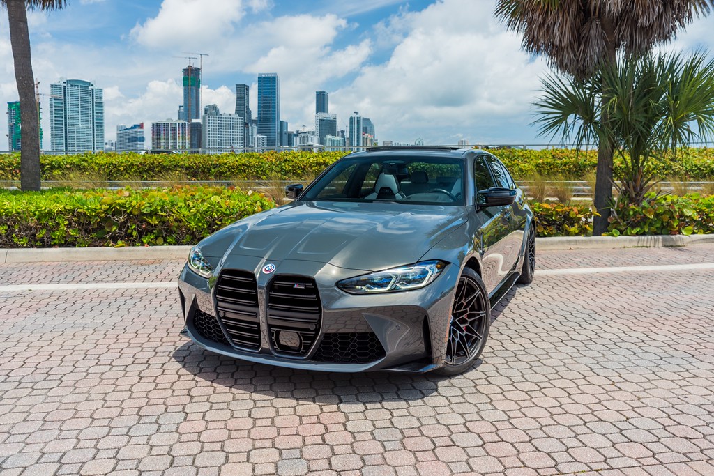 BMW M3 Competition — photo 8 of 15, Dravit Grey exterior with Grey interior, available from KEY'D Miami