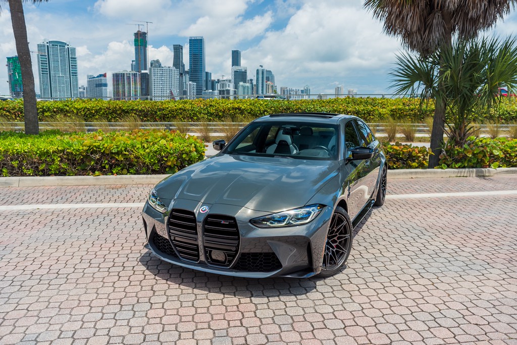 BMW M3 Competition — photo 9 of 15, Dravit Grey exterior with Grey interior, available from KEY'D Miami