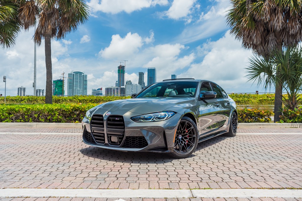 BMW M3 Competition — photo 10 of 15, Dravit Grey exterior with Grey interior, available from KEY'D Miami