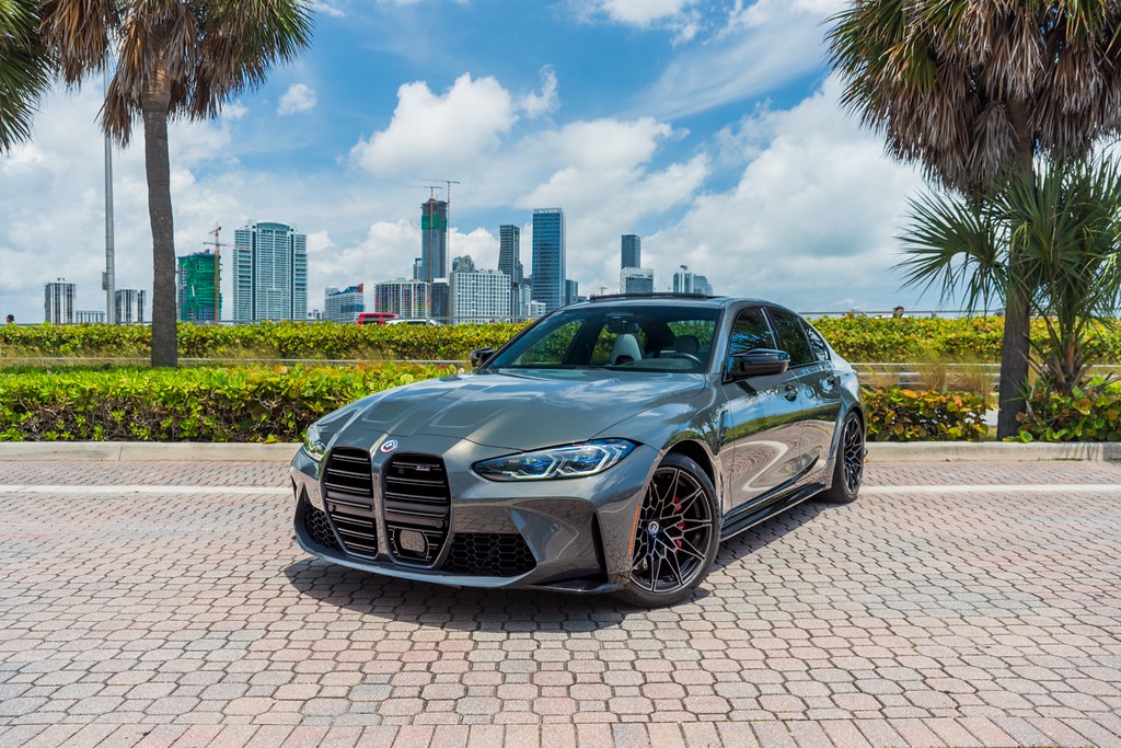 BMW M3 Competition — photo 11 of 15, Dravit Grey exterior with Grey interior, available from KEY'D Miami
