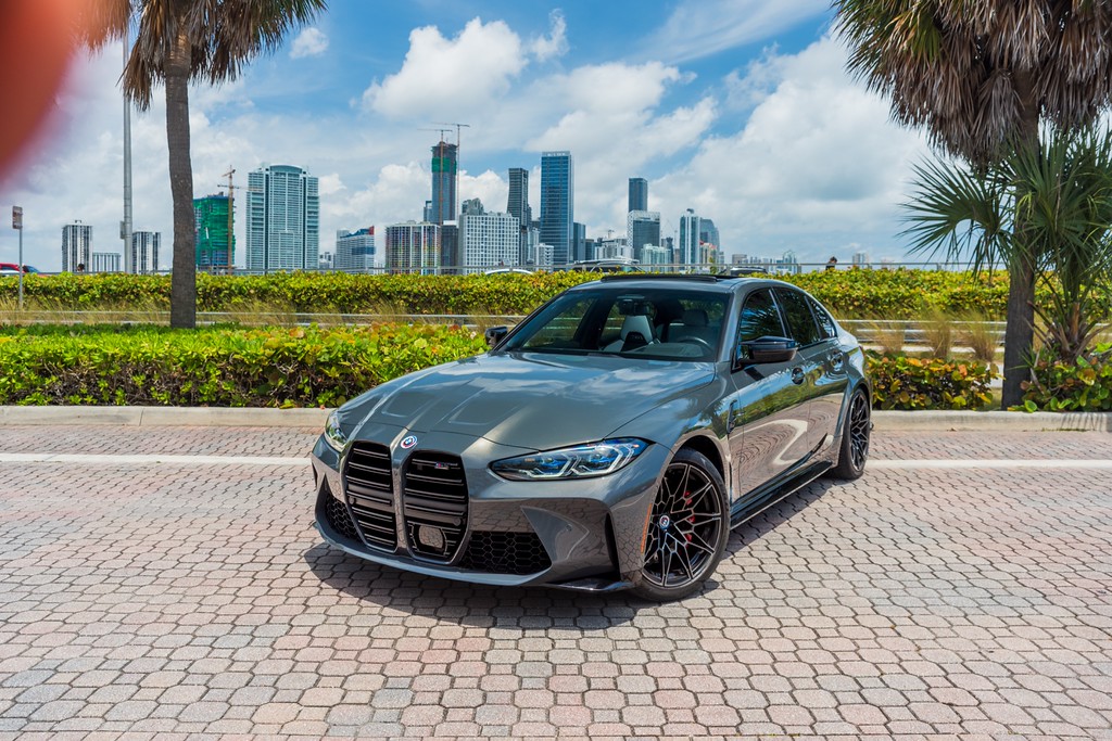 BMW M3 Competition — photo 12 of 15, Dravit Grey exterior with Grey interior, available from KEY'D Miami