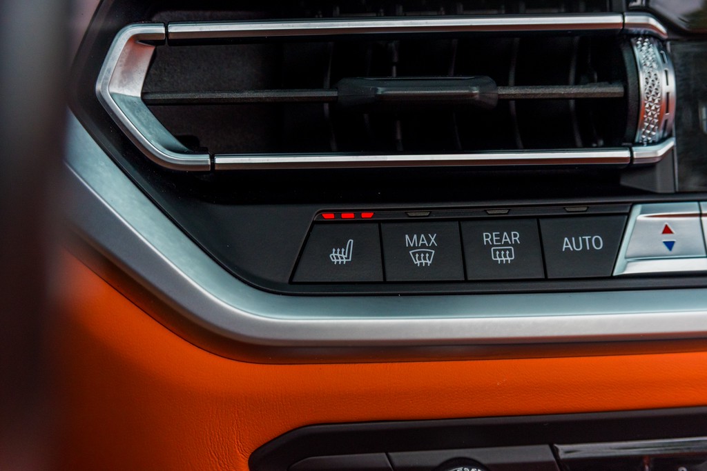 BMW M4 Competition Convertible — photo 12 of 15, White exterior with Orange interior, available from KEY'D Miami