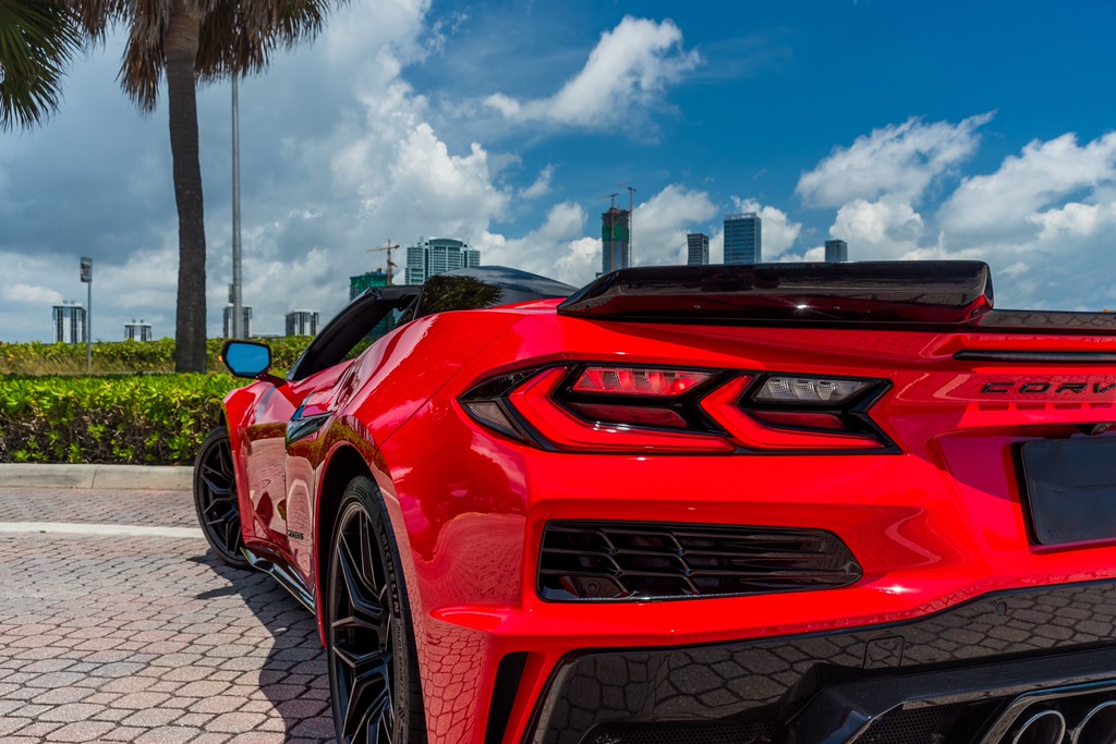 Chevrolet Corvette Z06 Convertible — photo 2 of 15, Red exterior with Black interior, available from KEY'D Miami