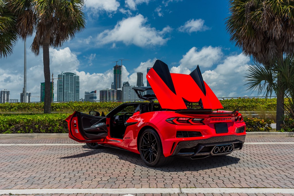 Chevrolet Corvette Z06 Convertible — photo 6 of 15, Red exterior with Black interior, available from KEY'D Miami
