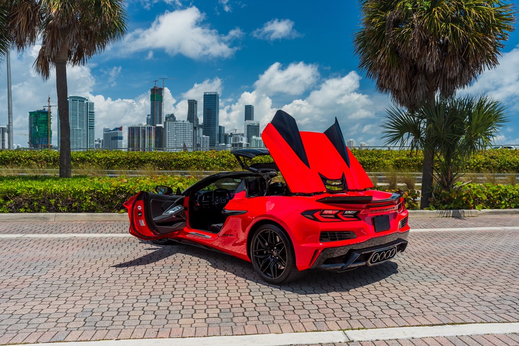 Chevrolet Corvette Z06 Convertible — photo 7 of 15, Red exterior with Black interior, available from KEY'D Miami