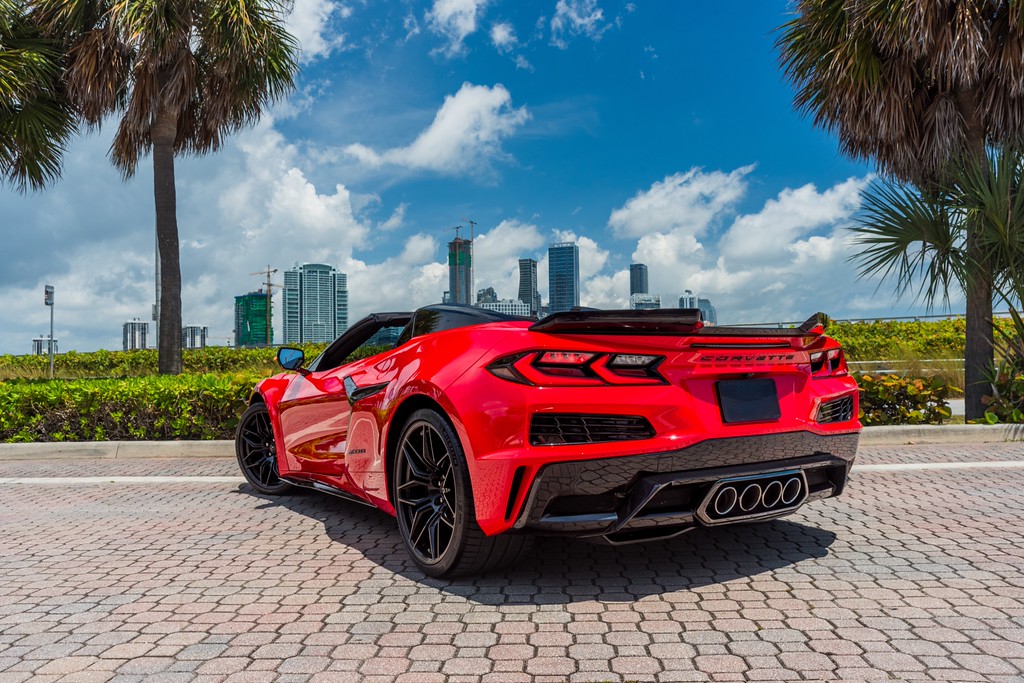 Chevrolet Corvette Z06 Convertible — photo 9 of 15, Red exterior with Black interior, available from KEY'D Miami