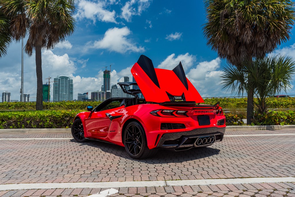 Chevrolet Corvette Z06 Convertible — photo 10 of 15, Red exterior with Black interior, available from KEY'D Miami