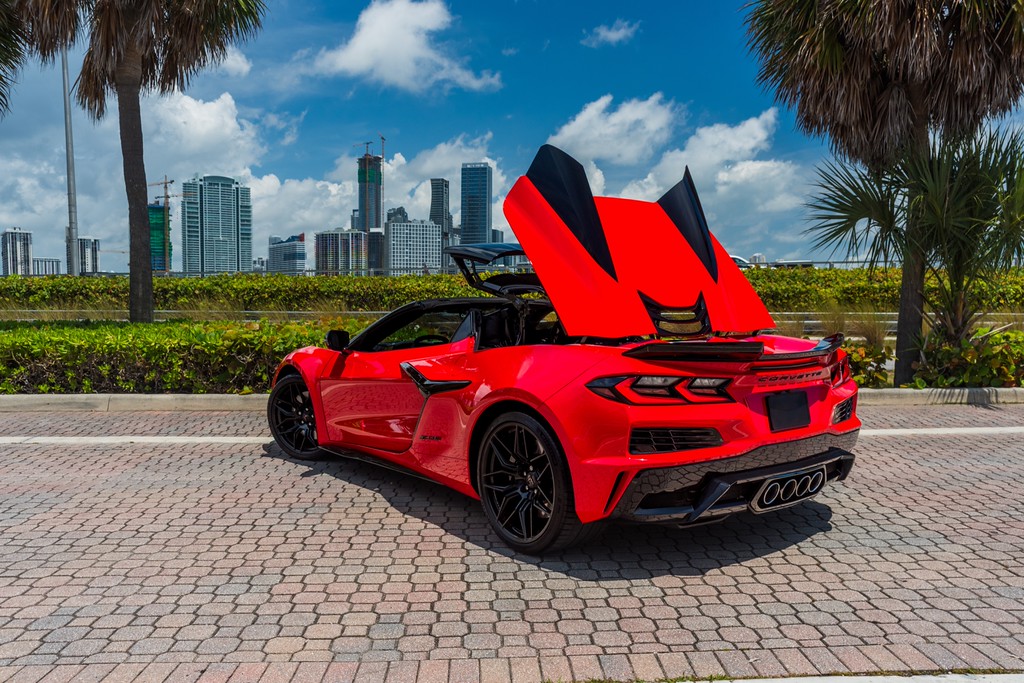 Chevrolet Corvette Z06 Convertible — photo 11 of 15, Red exterior with Black interior, available from KEY'D Miami