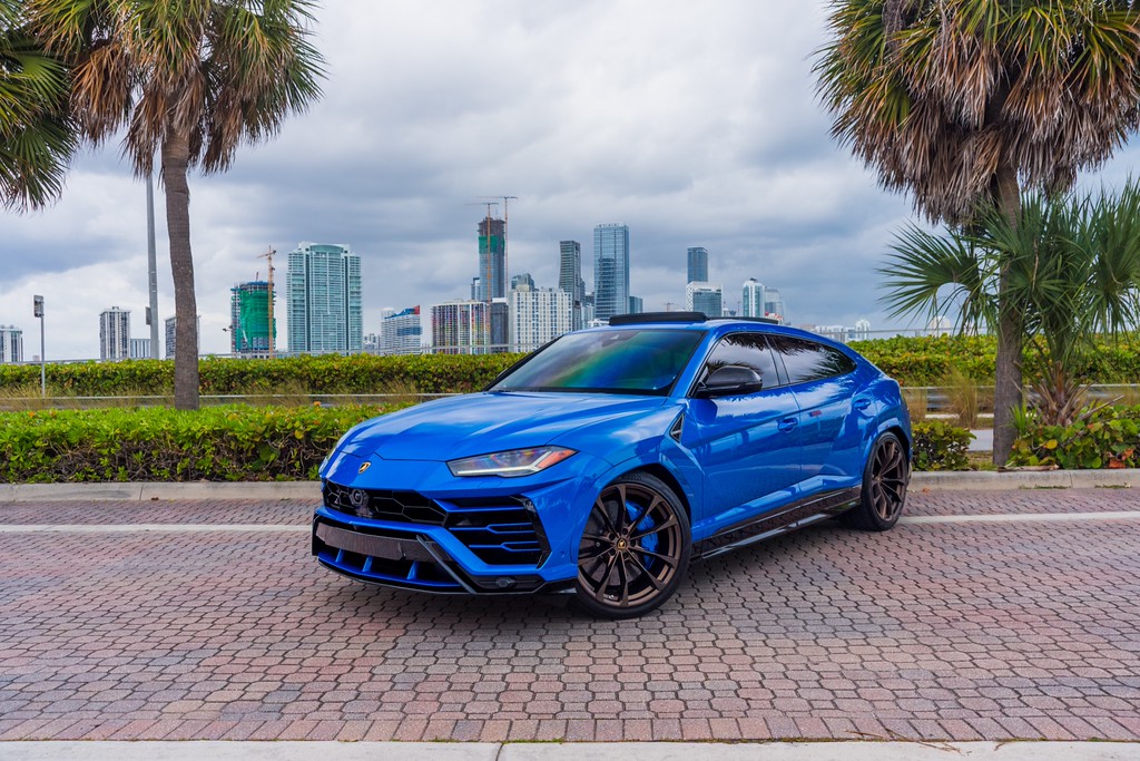 Lamborghini Urus — Blue — photo 10 of 15, Blue exterior with Black interior, available from KEY'D Miami