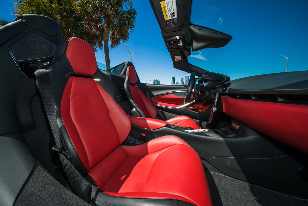 McLaren Artura Spider — photo 1 of 15, Silver exterior with Red interior, available from KEY'D Miami