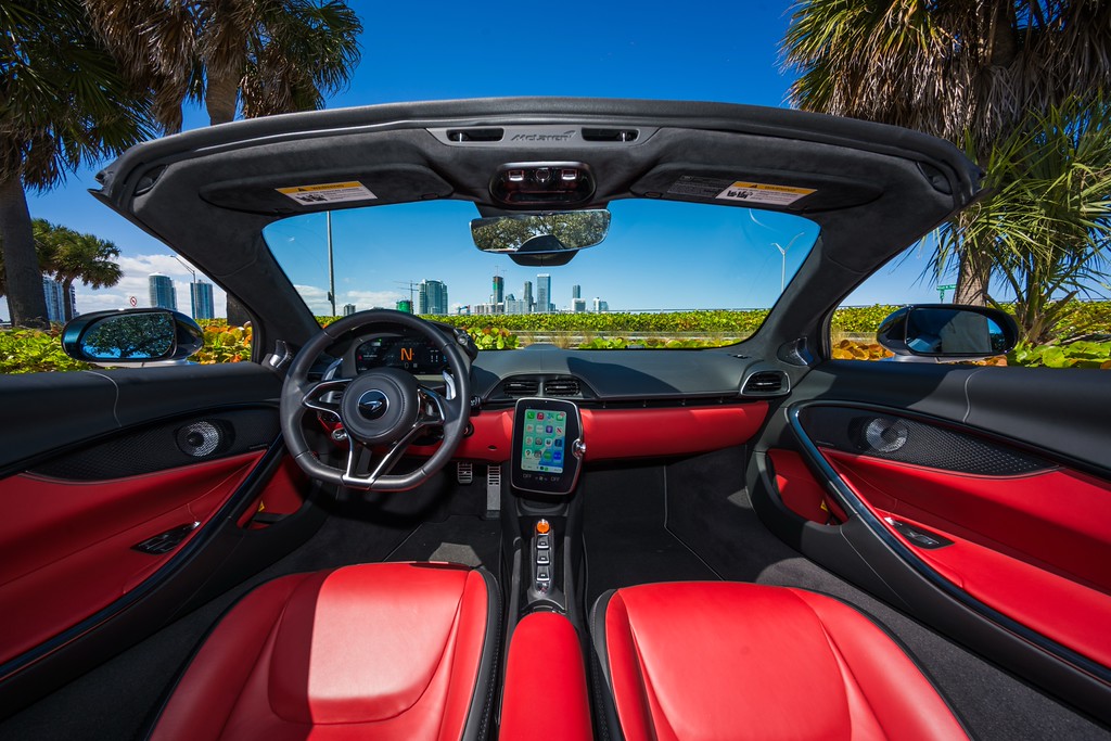 McLaren Artura Spider — photo 4 of 15, Silver exterior with Red interior, available from KEY'D Miami
