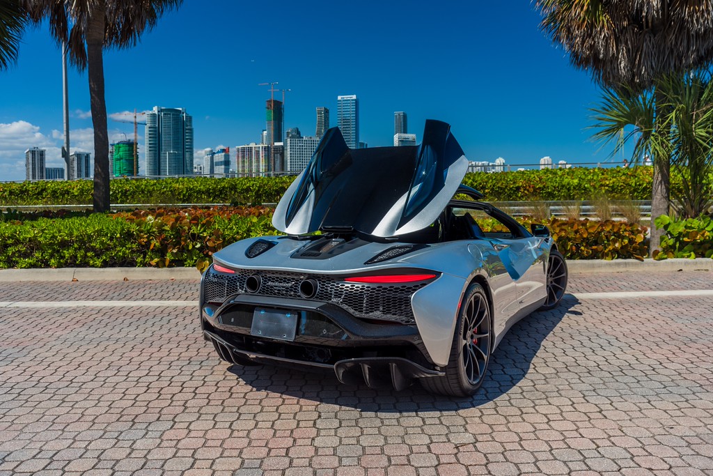 McLaren Artura Spider — photo 12 of 15, Silver exterior with Red interior, available from KEY'D Miami