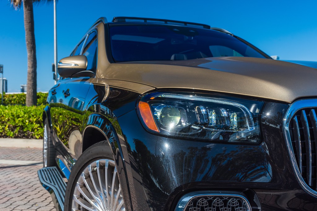 Mercedes-Maybach GLS 600 — photo 2 of 15, Obsidian Black / Kalahari Gold exterior with Black interior, available from KEY'D Miami