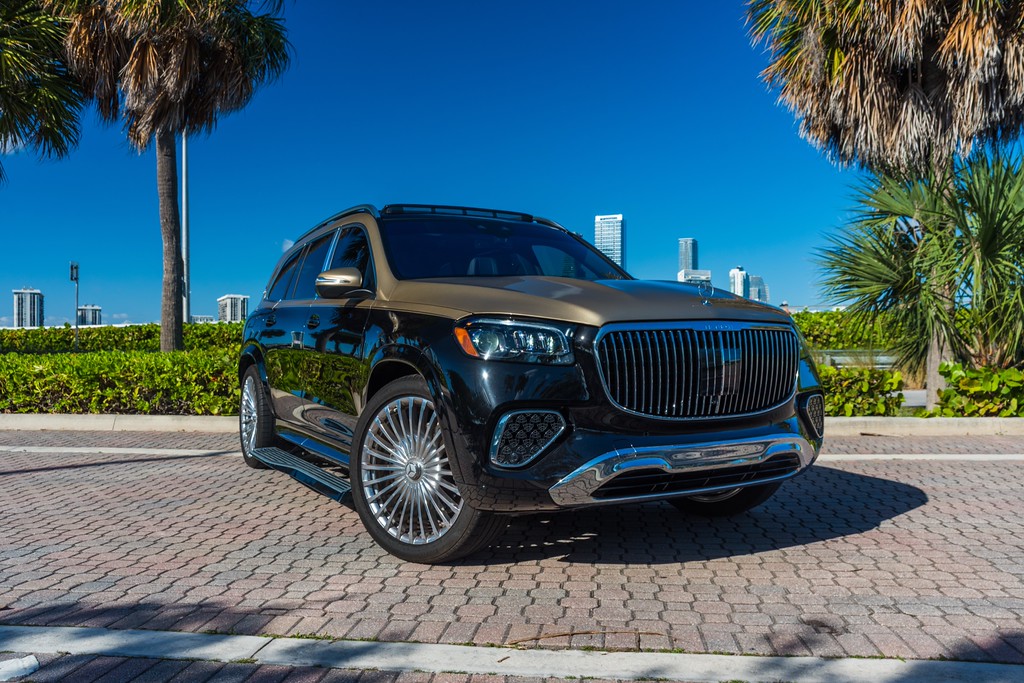 Mercedes-Maybach GLS 600 — photo 5 of 15, Obsidian Black / Kalahari Gold exterior with Black interior, available from KEY'D Miami