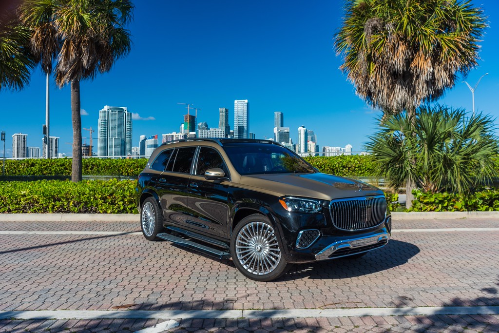 Mercedes-Maybach GLS 600 — photo 12 of 15, Obsidian Black / Kalahari Gold exterior with Black interior, available from KEY'D Miami